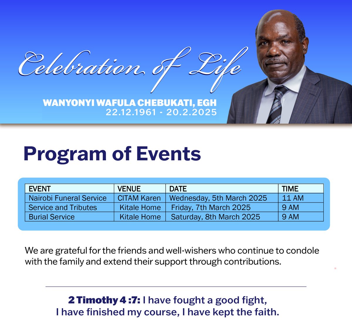 Wafula Chebukati EGH tweet media