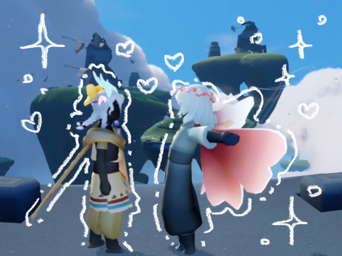 Funariaa_sky's tweet photo. Just because #DaysOfLove is over doesn’t mean you shouldn’t show your friends some love 🫶 Don’t forget to hug your friend today 🤍☁️

#SkyCOTL #SkyCreatorTroupe https://t.co/38ffqLHXp6