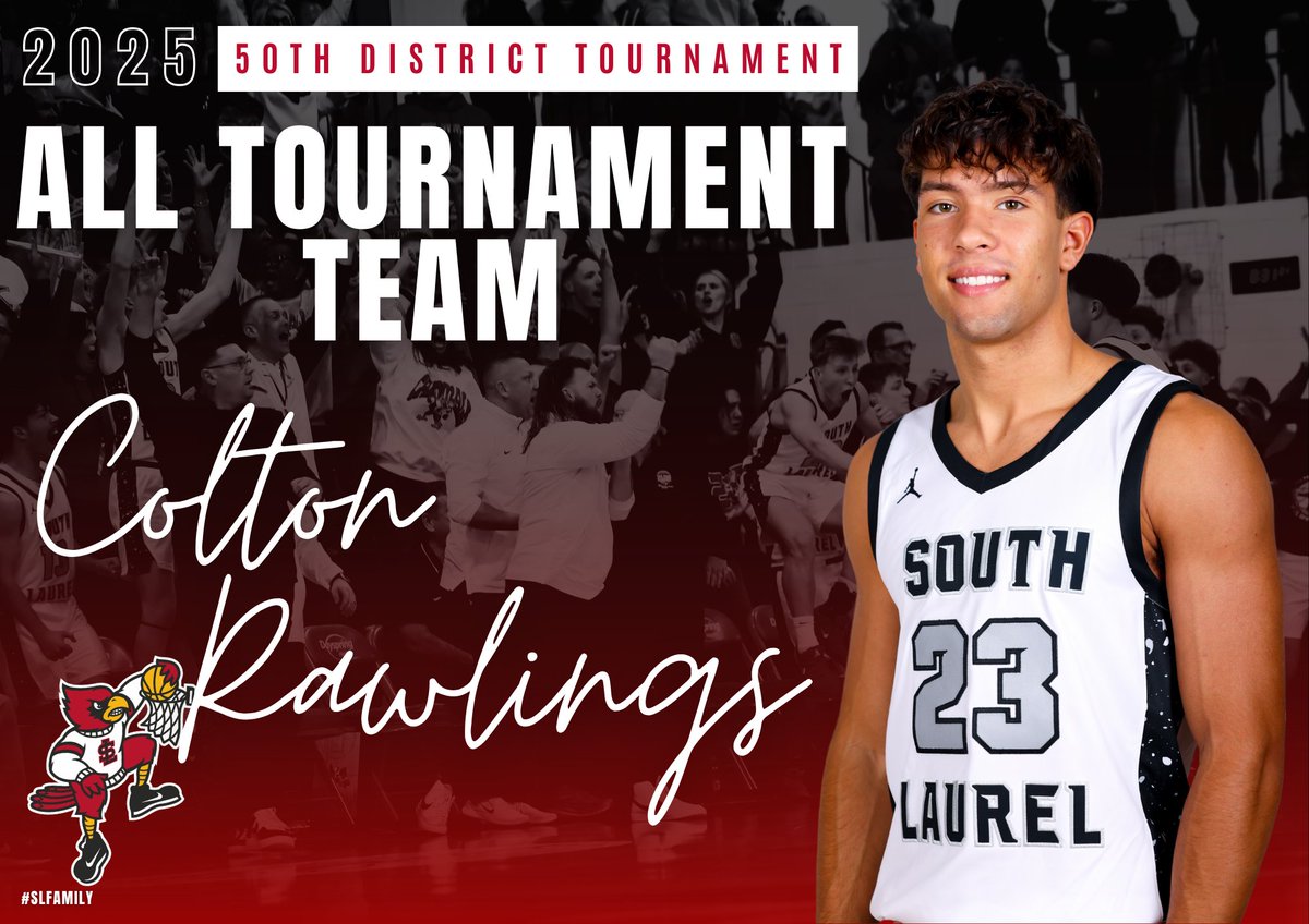 SLBBasketball's tweet photo. 50th District All-Tournament Team representing SL Cardinals:
🏀 Josh Steele
🏀 Colton Rawlings
🏀 Max Fullmer
🏀 Kaiden McQueen
GO CARDS!
#slfamily
#StrongAsSteele https://t.co/zH0kwlNeF0