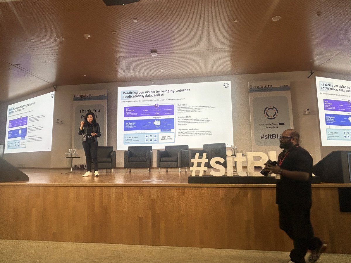 _pvn_pavan's tweet image. First #sitBLR of 2025 kicked off with an inspiring keynote by @gangadharansind talking about AI , AI agents, data and applications, followed by engaging panel discussion featuring customers and partners
#sapcommunity #BusinessDataCloud #BusinessAI #Joule #CustomAI…