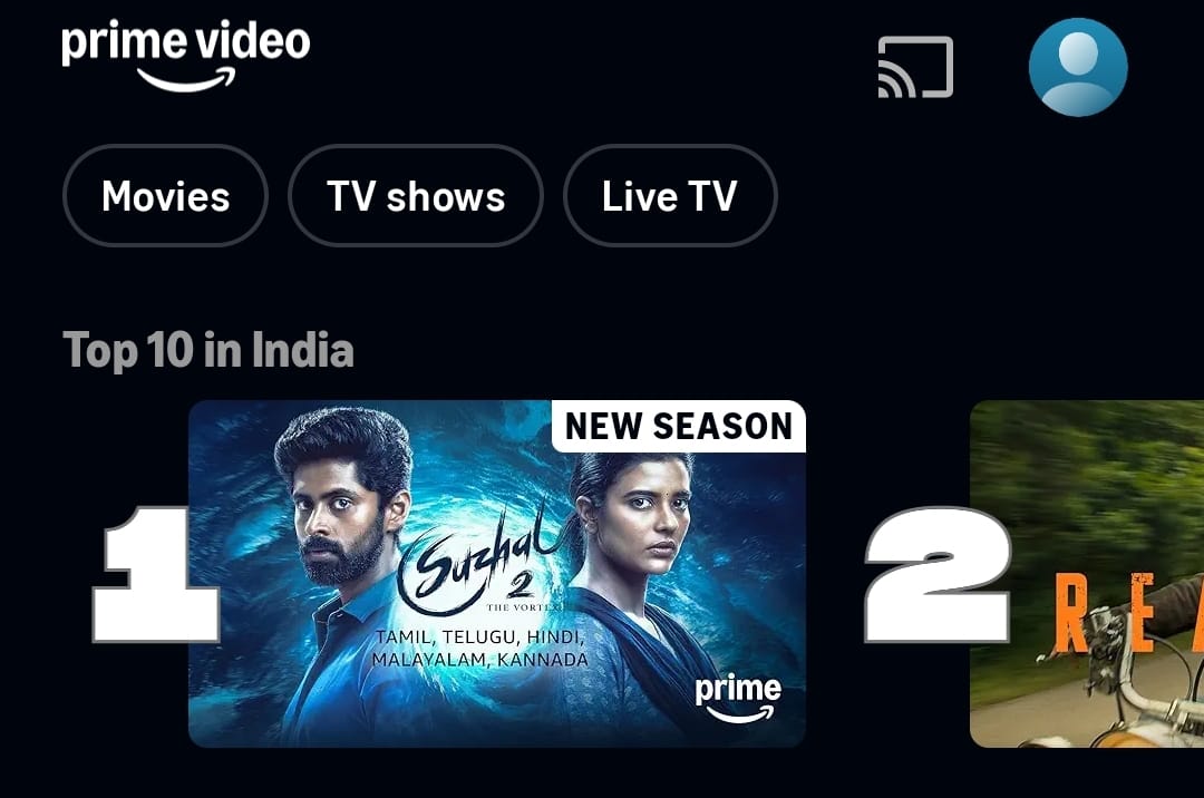 Pushkar&Gayatri (@pushkargayatri) on Twitter photo #Suzhal2 is trending at No. 1 on <a href="/PrimeVideoIN/">prime video IN</a> across the country!!!
<a href="/wallwatcherfilm/">Wallwatcher Films</a> <a href="/tseriessouth/">T-Series South</a> <a href="/am_kathir/">Kathir</a> <a href="/aishu_dil/">aishwarya rajesh</a> <a href="/bramma23/">Bramma G</a> <a href="/sarjun_km/">Sarjun KM</a> <a href="/SamCSmusic/">𝐒𝐀𝐌 𝐂 𝐒</a> #Lal #Saravanan <a href="/mohan_manjima/">Manjima Mohan</a> <a href="/Gourayy/">Gouri G Kishan</a> <a href="/samyukthavv/">Samyuktha V</a> <a href="/monishablessyb/">Monisha Blessy</a> <a href="/rinibot/">Rini</a> <a href="/shrisha__/">Shrisha🦒</a> <a href="/abhiramibose/">Abhirami Bose</a> <a href="/nikhila_sankar_/">Nikhila Sankar</a> #Suzhal2 is trending at No. 1 on <a href="/PrimeVideoIN/">prime video IN</a> across the country!!!
<a href="/wallwatcherfilm/">Wallwatcher Films</a> <a href="/tseriessouth/">T-Series South</a> <a href="/am_kathir/">Kathir</a> <a href="/aishu_dil/">aishwarya rajesh</a> <a href="/bramma23/">Bramma G</a> <a href="/sarjun_km/">Sarjun KM</a> <a href="/SamCSmusic/">𝐒𝐀𝐌 𝐂 𝐒</a> #Lal #Saravanan <a href="/mohan_manjima/">Manjima Mohan</a> <a href="/Gourayy/">Gouri G Kishan</a> <a href="/samyukthavv/">Samyuktha V</a> <a href="/monishablessyb/">Monisha Blessy</a> <a href="/rinibot/">Rini</a> <a href="/shrisha__/">Shrisha🦒</a> <a href="/abhiramibose/">Abhirami Bose</a> <a href="/nikhila_sankar_/">Nikhila Sankar</a>