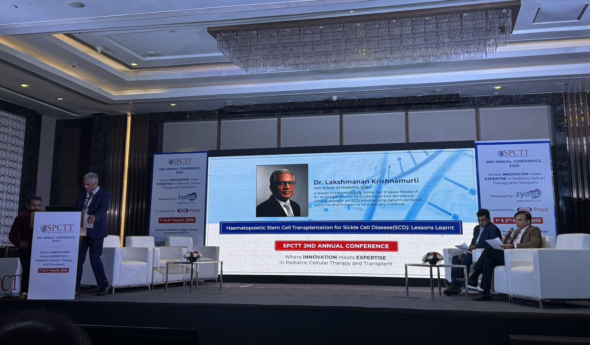 DrSunilBhat's tweet photo. 2nd Annual Conference of the Society for Pediatric Cell Therapy and Transplant #SPCTT2025 underway. Excellent session on #Sickle #Thalassemia 
@SPCTT_India @pho_india @PHO_BMT_NH 
@Satyayadav__ https://t.co/tRY2l0ICmF