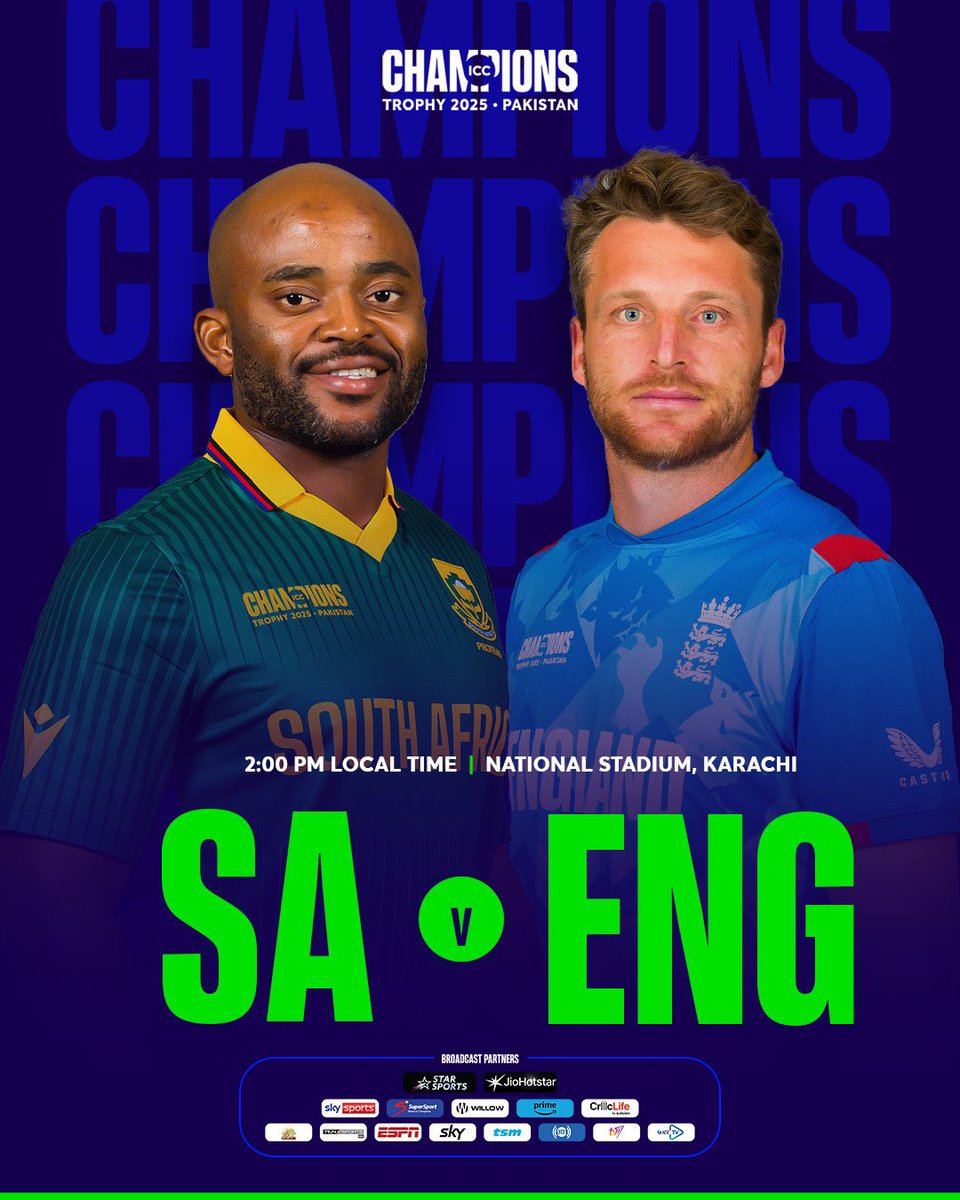 pavpicks's tweet image. Guess 3 players who will score at a strike rate of 150+ in today’s #ChampionsTrophy2025 SA vs ENG match and win ₹3000! 💰🔥

How to Participate:
1️⃣ Sign up using the link below
2️⃣ Click on ‘Open Community’
3️⃣ Drop your predictions in #general

🔗 play.pavilionpicks.com/users/sign_in