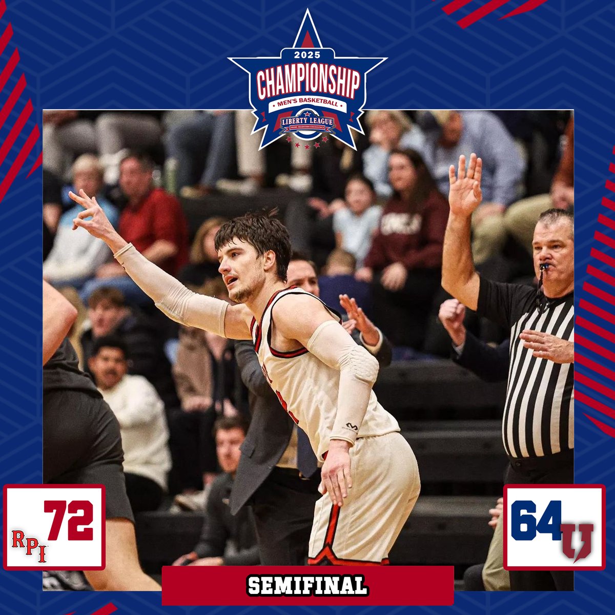 LLAthletics's tweet image. ICYMI: Last night, there were 4️⃣ Liberty League BBALL semifinal games!! Check out who advanced to Sunday's title games...

W🏀: @BomberSports 64, RIT 48
W🏀: @VassarAthletics 67, Skidmore 51

M🏀: @RPIAthletics 72, Union 64
M🏀: @BomberSports 62, St. Lawrence 42

#LLWBB #LLMBB