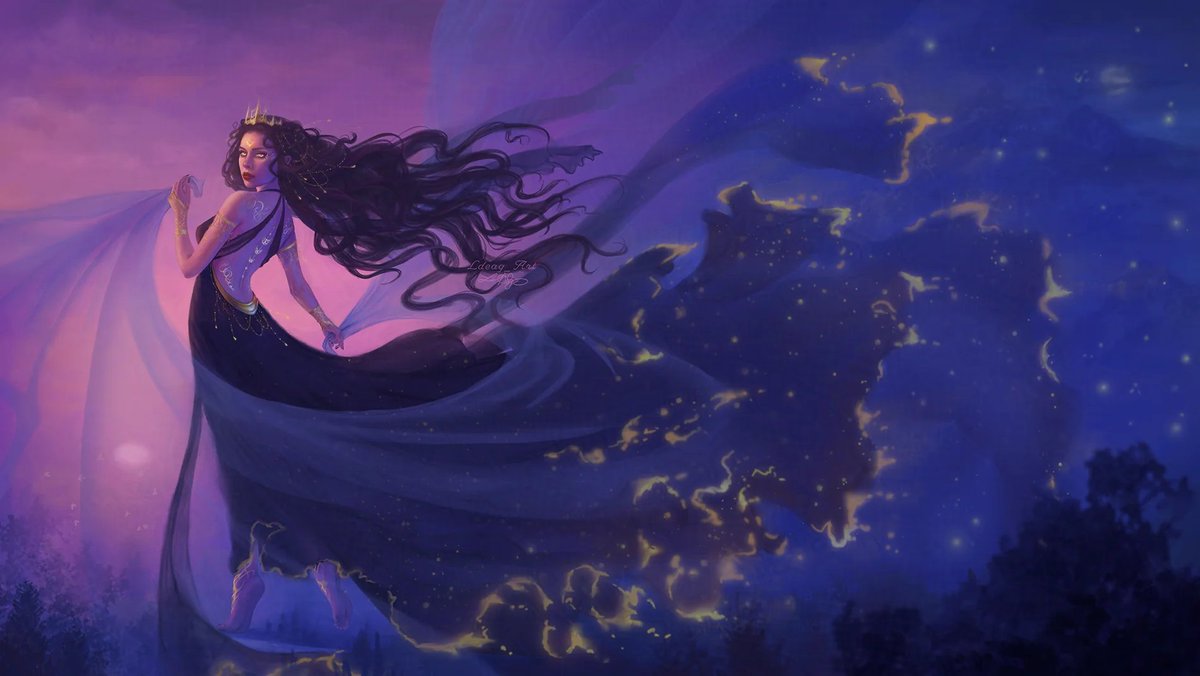 Eh, pernah gak sih kepikiran, malem-malem tuh bukan cuma gelap doang? Kayak ada aura-aura misterius gitu. Nah, di mitologi Yunani, ada dewi yang pegang kendali malem: Nyx. Bahkan Zeus aja gak berani sama dia loh! Emang sekuat apa sih Dewi "Nyx" ini? 

Sini sini aku ceritain "Nyx"