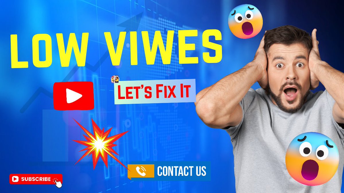 Low Views? Here’s Why! 🚀
❌ No strategy
❌ Weak thumbnails
❌ Losing viewers fast
Fix it:
✅ Use trending, low-competition keywords
✅ Hook viewers in 30 sec
✅ Make thumbnails irresistible
Growth = Strategy 🔥
What’s your mistake? 👇

#YouTubeGrowth