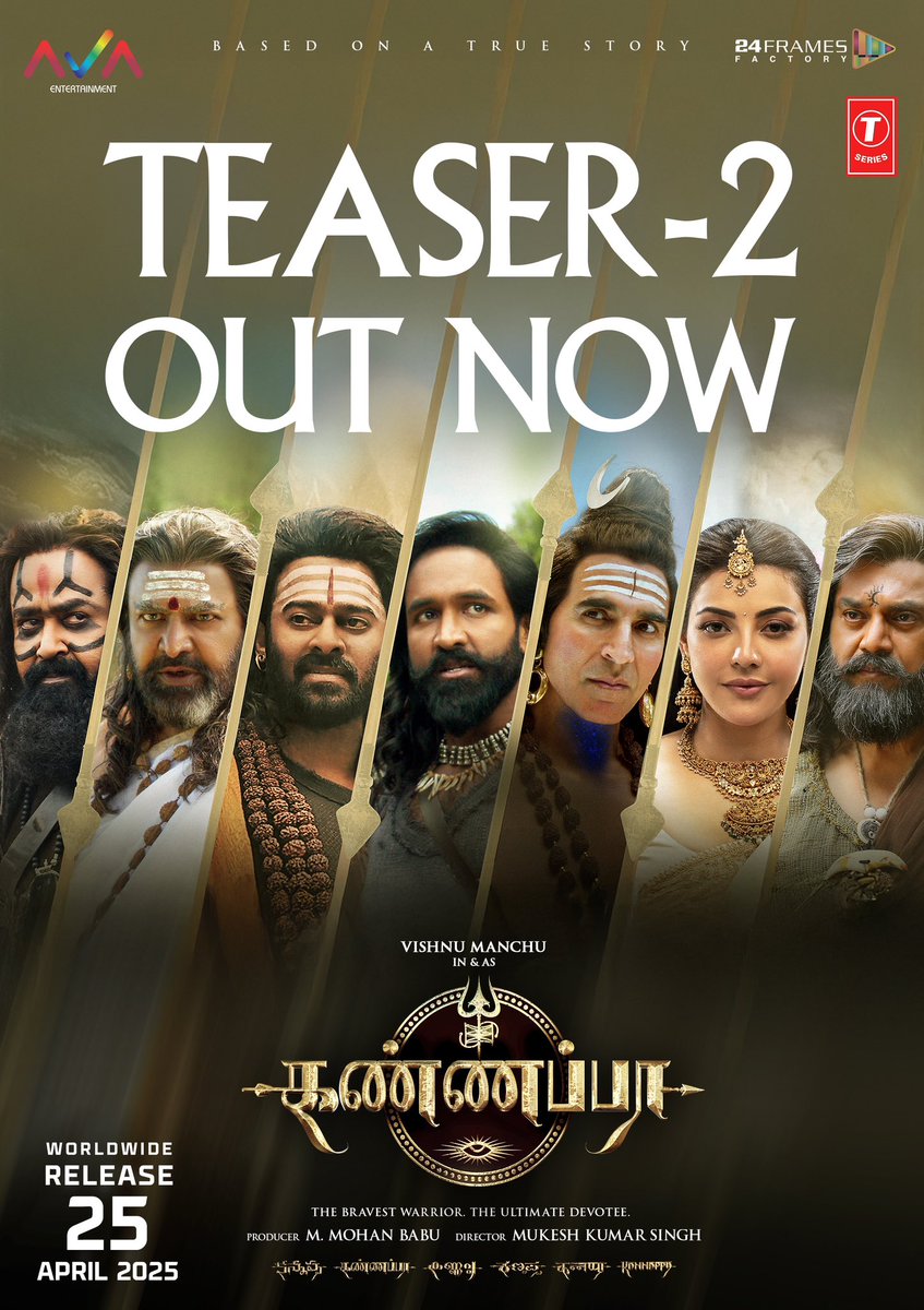 Prabhudheva (@pddancing) on Twitter photo ✨His courage made him a warrior, but his devotion made him immortal! Unveiling the epic journey of #Kannappa🏹 – Teaser out now! ✨
#KannappaTeaser #HarHarMahadevॐ
Watch now ▶️
🔗 youtu.be/Z482_JCP8Ps?si…
<a href="/themohanbabu/">Mohan Babu M</a> <a href="/iVishnuManchu/">Vishnu Manchu</a> <a href="/Mohanlal/">Mohanlal</a> #Prabhas <a href="/akshaykumar/">Akshay Kumar</a> ✨His courage made him a warrior, but his devotion made him immortal! Unveiling the epic journey of #Kannappa🏹 – Teaser out now! ✨
#KannappaTeaser #HarHarMahadevॐ
Watch now ▶️
🔗 youtu.be/Z482_JCP8Ps?si…
<a href="/themohanbabu/">Mohan Babu M</a> <a href="/iVishnuManchu/">Vishnu Manchu</a> <a href="/Mohanlal/">Mohanlal</a> #Prabhas <a href="/akshaykumar/">Akshay Kumar</a>