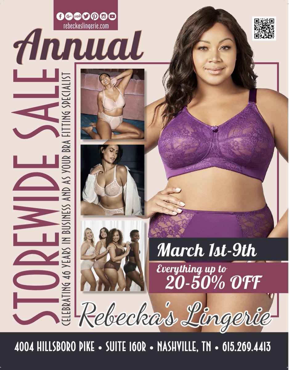 Rebeckalingerie's tweet photo. The BIG day is tomorrow!!!๐
โจ Annual STOREWIDE sale โจ
From March 1st-9th enjoy 20-50% off everything in store! Don't miss this chance to indulge in luxury for less. ๐ฉต
#brafitting #annualsale #savings https://t.co/ucZnSLB7za