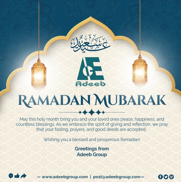 May this holy month of Ramadan be full of blessings, forgiveness, and guidance for you and your family! 

Ramadan Kareem!

#AdeebGroup #FacilitiesManagement #ramadan2025 #ramadankareem