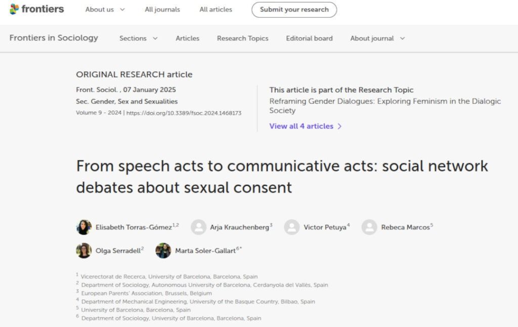 El consentimiento en las redes sociales
->buff.ly/4imZ98m
Es necesario profundizar en cómo se puede educar a cada vez más adolescentes y jóvenes, con base en la evidencia científica, para comprender e identificar mejor el consentimiento