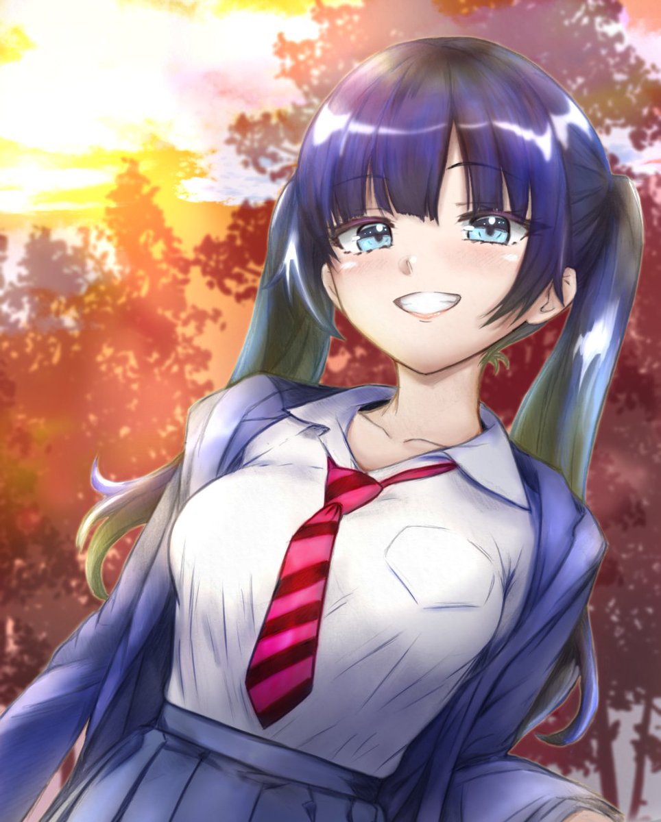 fragment1sian's tweet image. 神絵師のたろしゅんさん[@seishun_dendeke]
その幼馴染ちゃんが好きすぎて、たろしゅんさんから許可もらって塗らせてもらいました！
顔が良すぎる……

幼馴染ちゃん
「──♪　どっか寄ってく？」

めっちゃ最高にいい経験になりました
ありがとうございました！