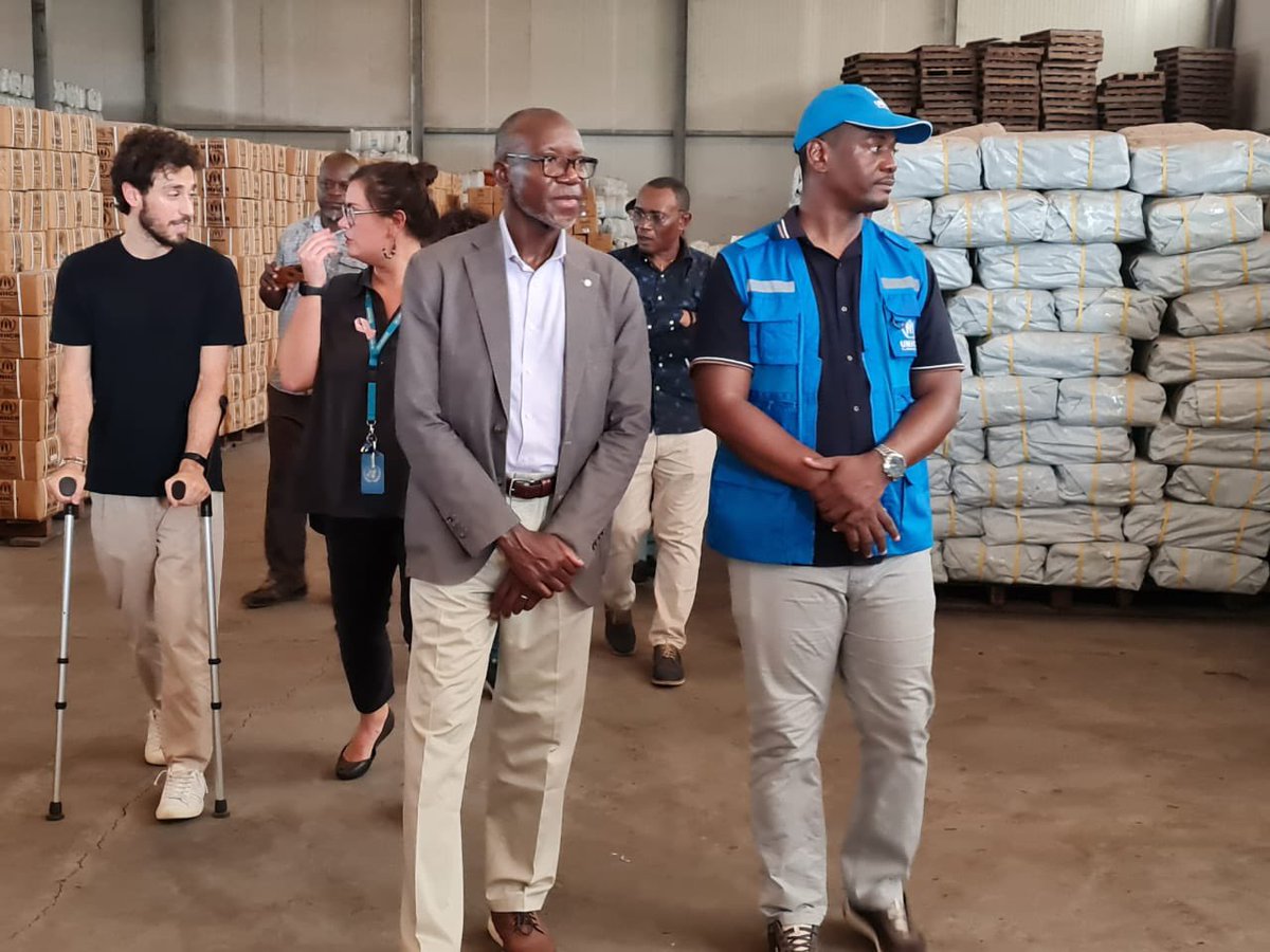 IssaSanogoUN's tweet photo. Thanks to #Douala Port Authorities, I visited @WFP_Cameroon, @unicefcameroon, @RefugeesCmr warehouses. Critical logistics hubs for @UN_Cameroon and lifelines for millions of people affected by crises in #CentralAfrica, #WestAfrica, #Sudan. Witnessed the great dedication of staff. https://t.co/TtmLs0OIRe