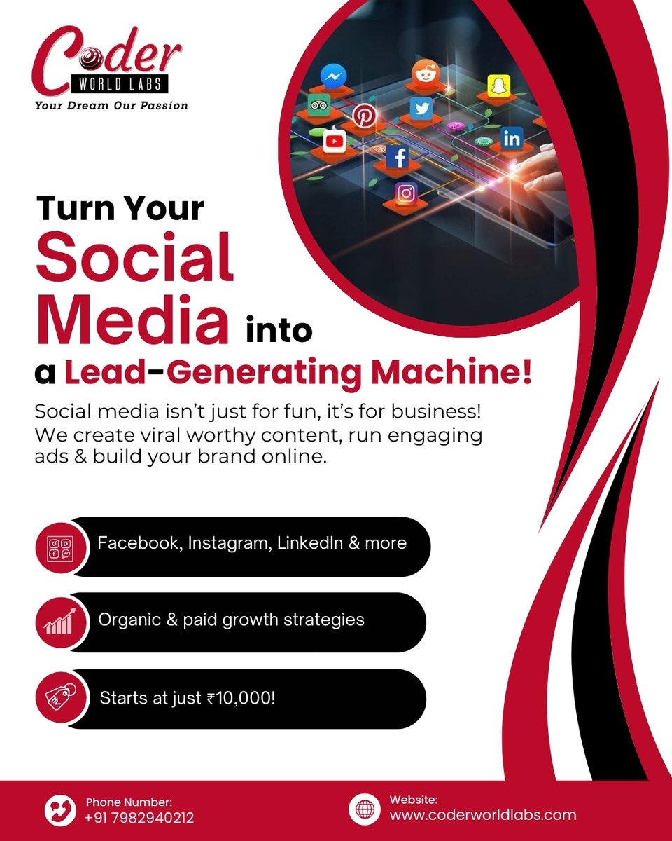 coderworld_labs's tweet image. 🚀 Turn Your Social Media into a Lead-Generating Machine!
💰 All this starts at just ₹10,000!

👉DM  +917982940212
🌐 Visit us at coderworldlabs.com
#Ramadan #MUNvEDI #Uttarakhand #viral #Vance #DonaldTrump #DAMMV1MILLIONViews #DAMMV2MILLIONViews