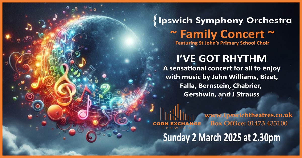 Ipswich Symphony Orchestra (@iosoctweet) on Twitter photo Still some tickets still available for our fabulous annual #FamilyConcert at <a href="/IpswichCEx/">Ipswich Corn Exchange</a> tomorrow, Sun 2 March. Music to stir the imagination and introduce young audiences to classical music.
π bit.ly/ISOFamilyMarchβ¦
πΆπ»πΊπ₯π―π½πππ¨βπ©βπ§βπ¦
#ipswich #Suffolk #supportlocalmusicians Still some tickets still available for our fabulous annual #FamilyConcert at <a href="/IpswichCEx/">Ipswich Corn Exchange</a> tomorrow, Sun 2 March. Music to stir the imagination and introduce young audiences to classical music.
π bit.ly/ISOFamilyMarchβ¦
πΆπ»πΊπ₯π―π½πππ¨βπ©βπ§βπ¦
#ipswich #Suffolk #supportlocalmusicians