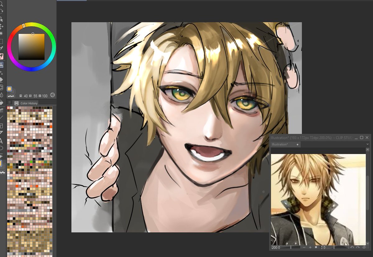 Toma is trying to break in~ please dont lock him outside again okay? hes worried about you! ദ്ദി •⩊• )

on another note, does anyone think toma with his dark eyebags make him 10x more attractive or is just me? haha...