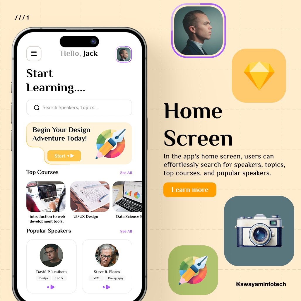 swayaminfotech's tweet image. Explore the power of online learning with our e-learning app. Introducing the Smart Learn Video Application—an innovative E-learning platform. Elevate your organization's educational experience. 
.
Visit: swayaminfotech.com/smart-learn-vi… 
.
#elearningappdevelopment #smartlearnapp