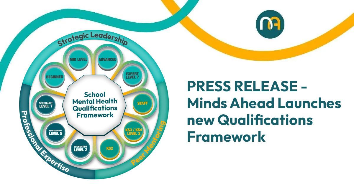 📢 Exciting news! We’ve launched a new Mental Health Qualifications Framework to equip educators with the skills to support student and staff wellbeing. 💙

Read more 👉 buff.ly/41xjty1

 #MindsAhead #EducationMatters #qualifcations #qualificationsframework #mentalhealth