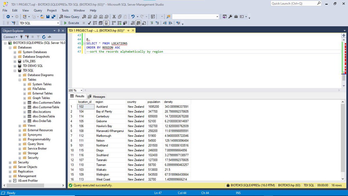 TokedeG's tweet image. Taking it step-by-step, one query at a time. The more I learn, the more I realize how powerful SQL can be for extracting insights.
Looking forward to diving deeper!
@JudeRaji_
#SQLJourney
#DataAnalysis
#TechTwitter