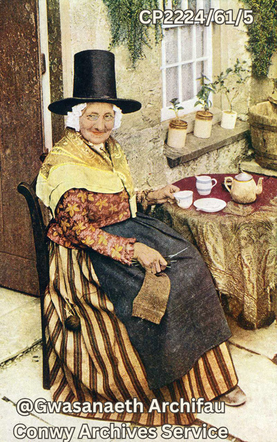 Happy St David's Day! On this day, we celebrate Wales and all things Welsh. Enjoy our beautiful country, language, and this picture of a woman in Welsh dress sitting down for a paned in the 1920s. #stdavidsday