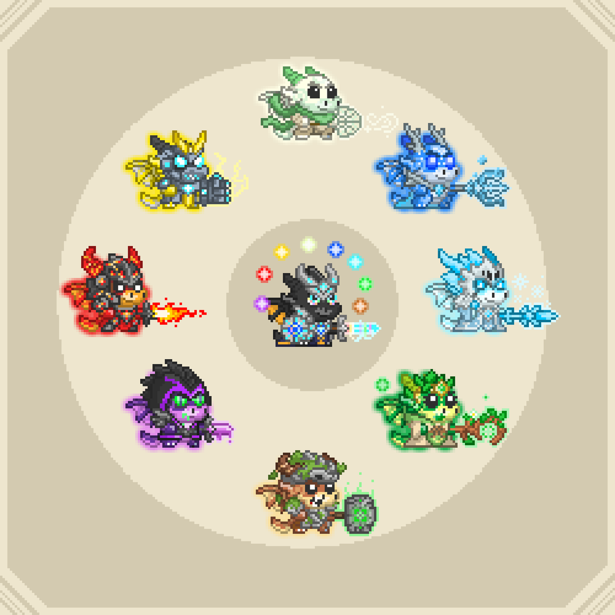 HATCHLING HERO HUNT! 🏆🐉

The most exclusive 1/1 Hatchlings are searching for their new masters! They will find their homes among the most loyal egg holders who honor their respective elements.

🥚 8x individual raffles, one for each element
🥚 Hold at least 4x eggs of a single