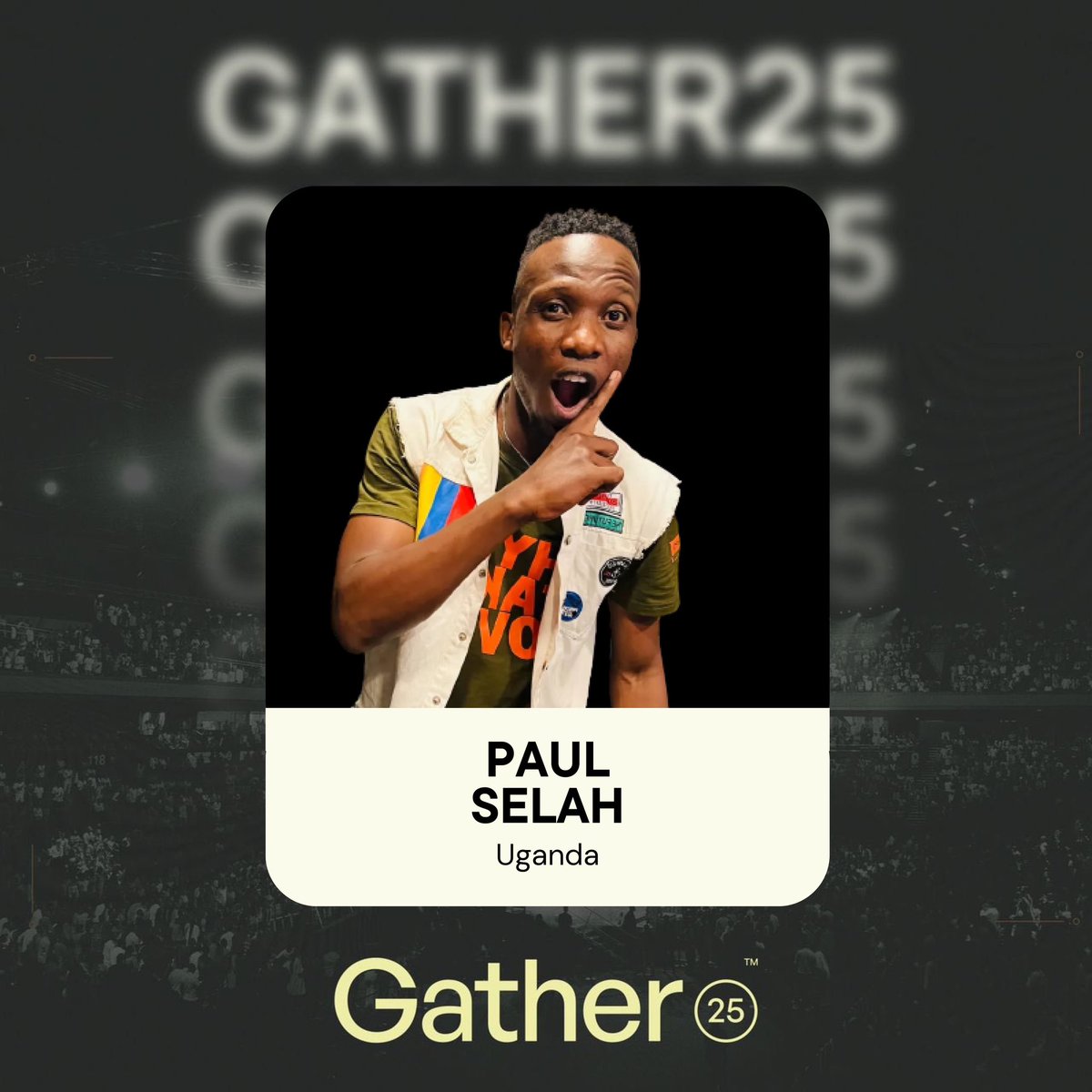PaulSelah's tweet photo. I just cannot explain this feeling. 
I am part of #Gather25 ❤️
The biggest Global Christian gathering ready to go down at the BK ARENA Kigali 🇷🇼 
#Jesus #ProudChristian #Official #Hypeman 🎤🇷🇼 https://t.co/eqMyfO4CxE