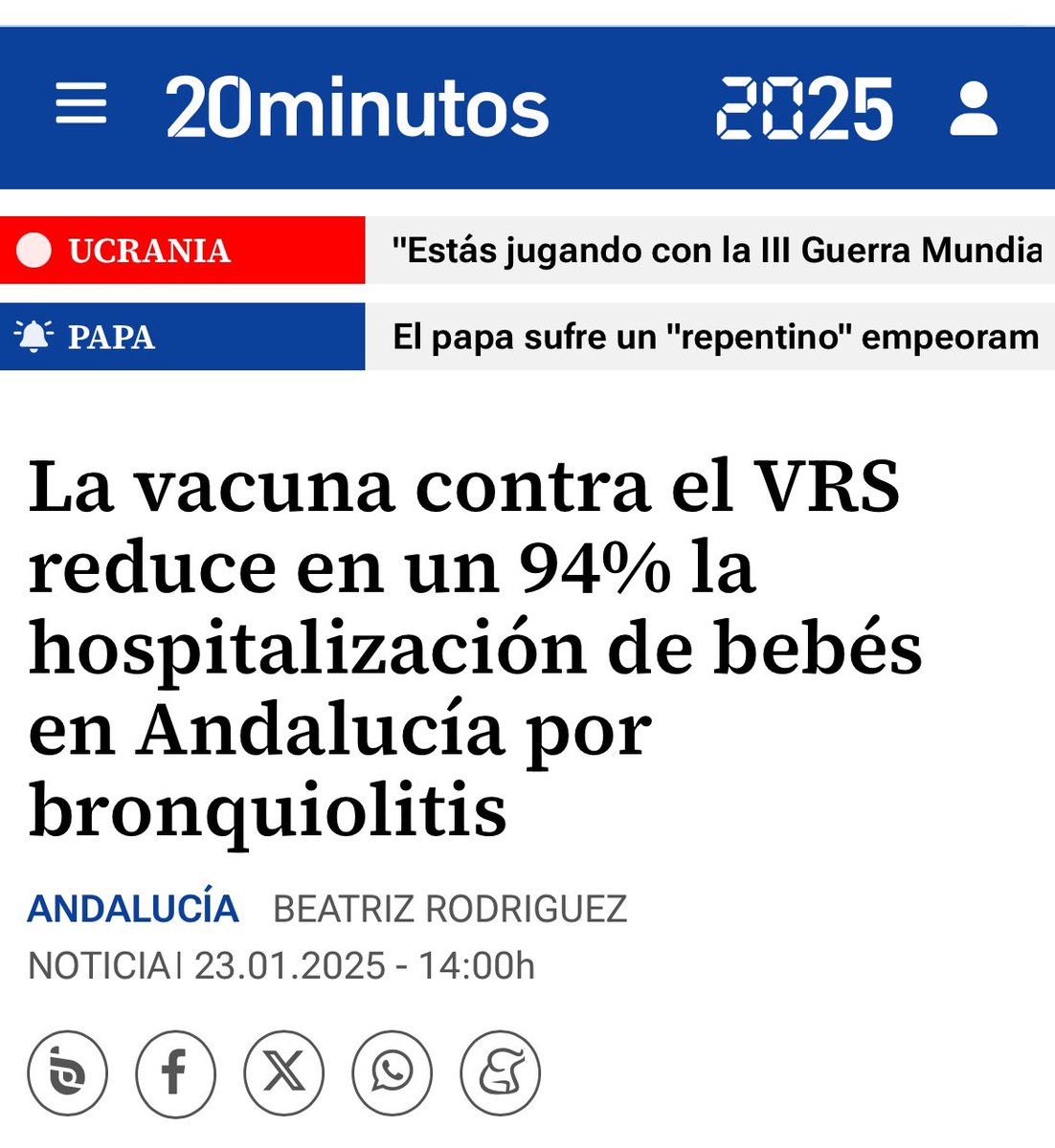 La “vacuna” de la bronquiolitis ha resultado ser un éxito, pese a los rebuznos de los iluminados: