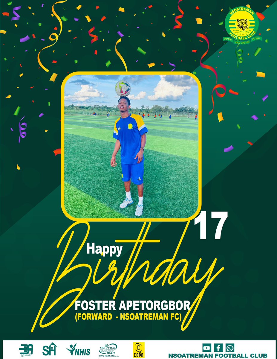 "Happy birthday to our young football sensation [FODEN] ! May your day be filled with goals, giggles, and plenty of cake."
COPA Teamwear
NHIS Ghana
#3firiteteamanaso
#birthday
#foster
#justice4pooley