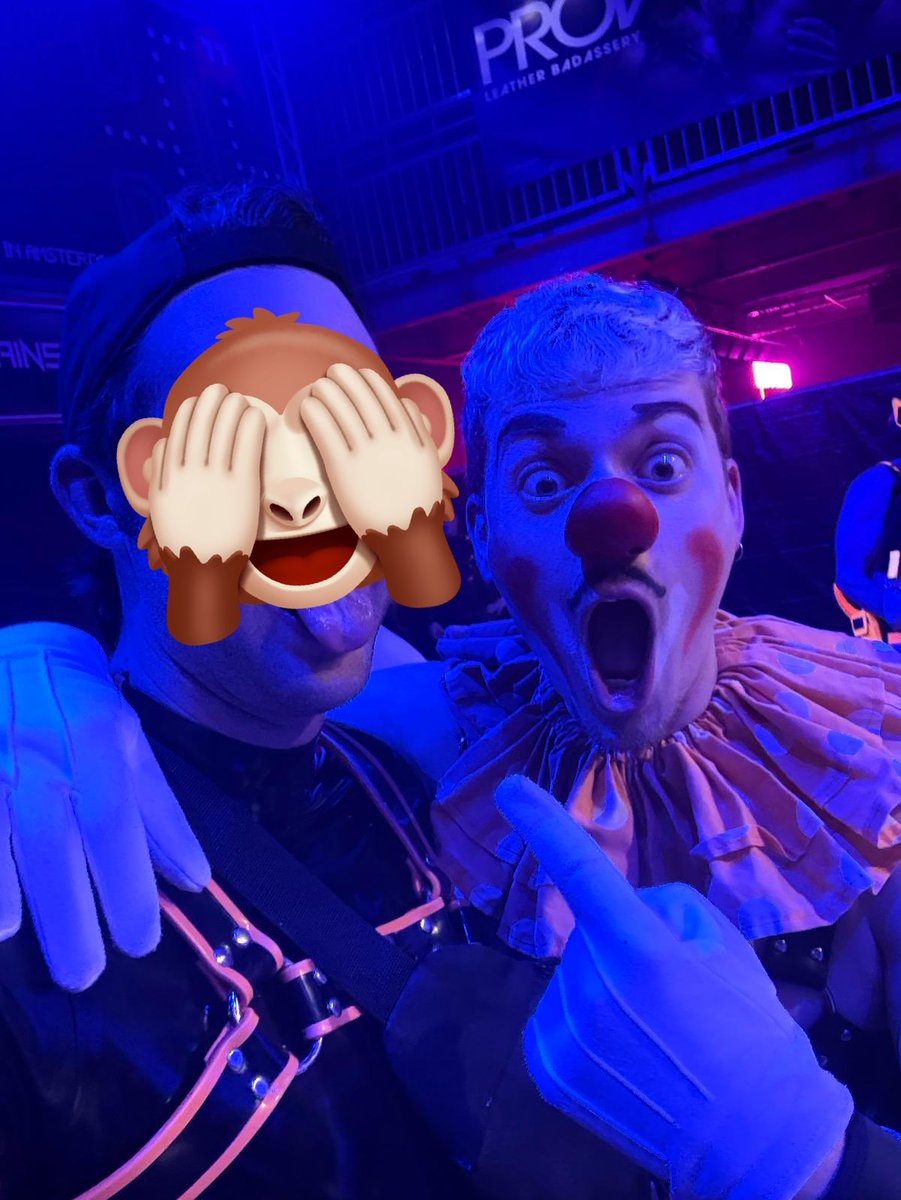 Clowning around with <a href="/PupSlugger/">Slugger</a> 🎉