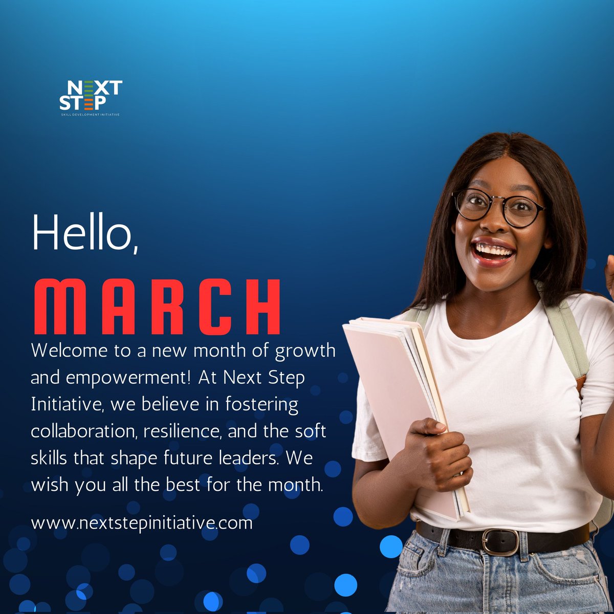 Nextstepskills's tweet photo. Step into a New Month with Purpose!🎉

A fresh month means a fresh start to develop, connect, and grow! At Next Step Initiative, we are committed to empowering individuals with the soft skills that drive success.
#nextstepinitiative  #SoftSkillsForSuccess 
#Ramadan https://t.co/Jh3LyHCify