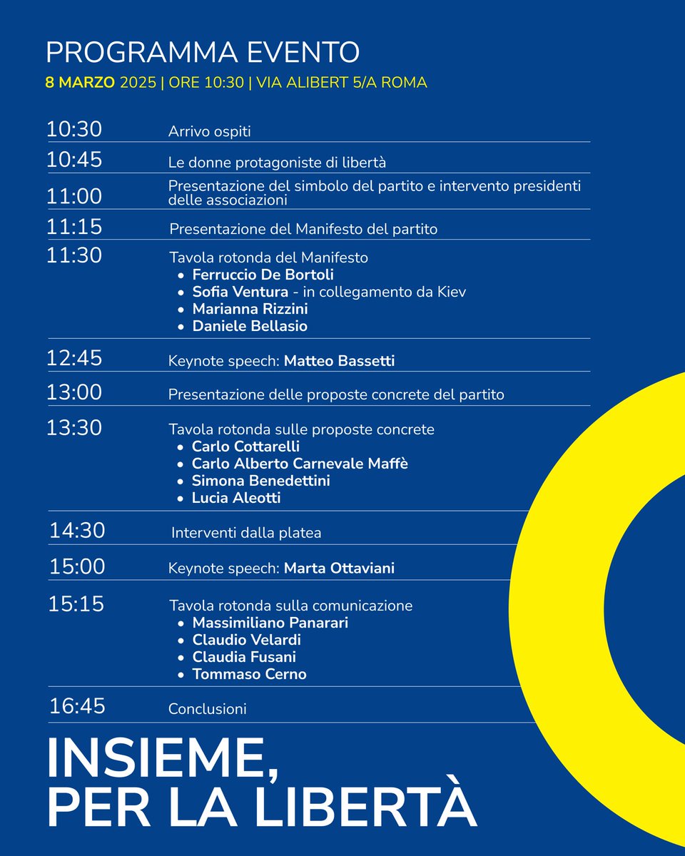 Ecco il programma dell’evento di sabato prossimo a Roma. 
A condurre i dibattiti ci sarà Marco Congiu (Sky).

Link in bio per la registrazione!