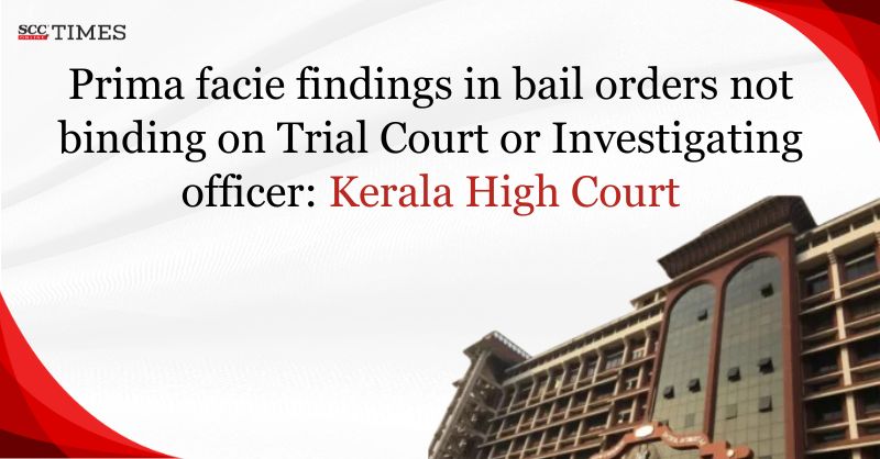 scconline_'s tweet photo. Prima facie findings in bail orders not binding on Trial Court or Investigating officer: Kerala High Court
#KeralaHighCourt #BailApplication #bailorder #criminallaw #investigatingofficer #judicialobservations #legalprecedent #NDPScases #primafaciefindings #TrialCourt #scconline