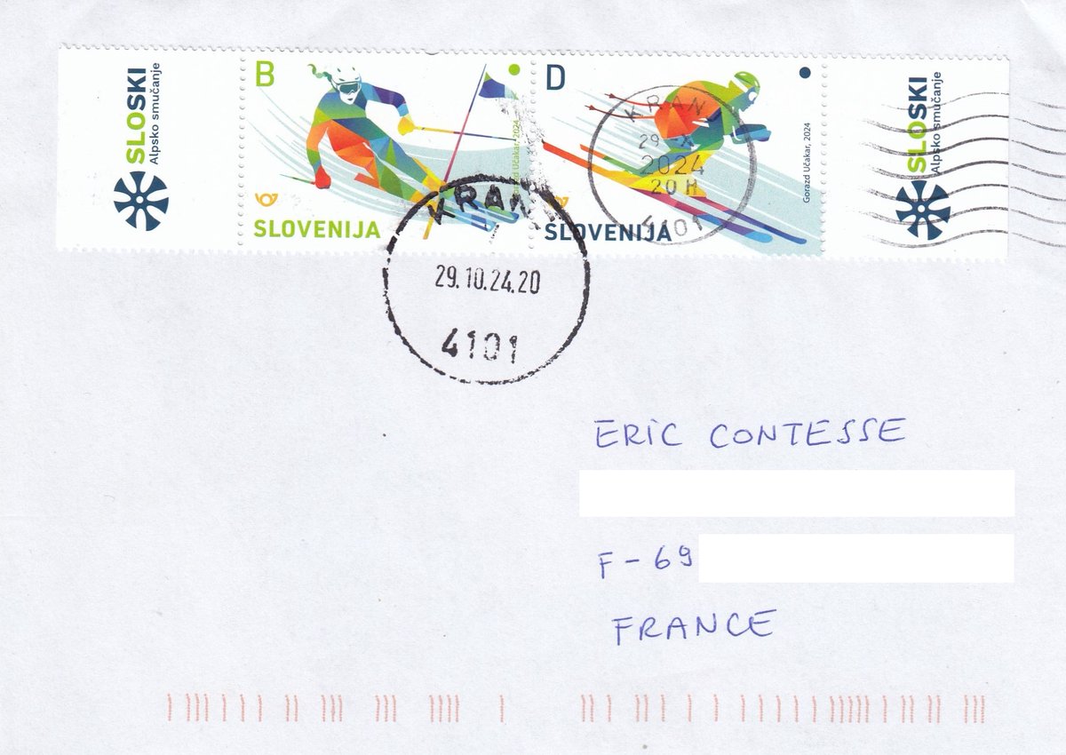 ericcontesse's tweet photo. "Sports - Alpine skiing" stamp set on cover from #Slovenia #SloSki https://t.co/2HZ1M4LiY3 https://t.co/HanhHRmqSO