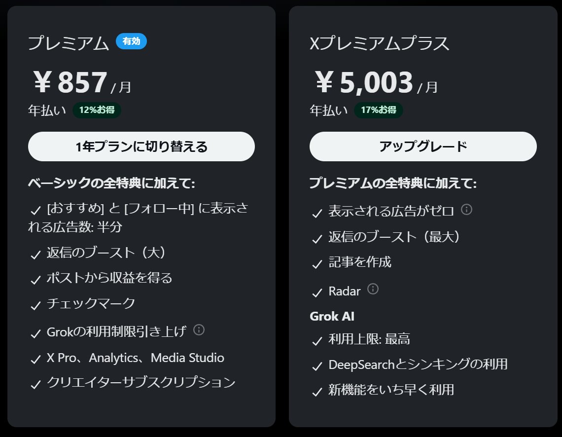 Grok3って、プレミアム（月980円）でも、2時間50回までという制限が