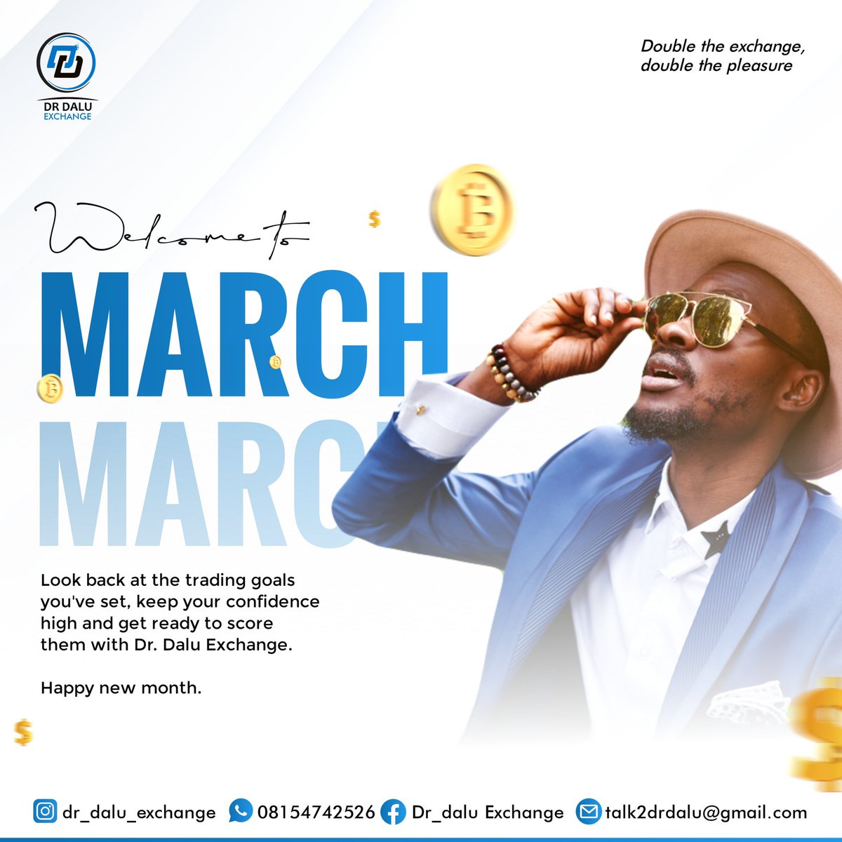 DDETECHNOLOGIES's tweet image. Dear Crypto Crew, Happy New Month! Welcome to March 2025
Thank you for trusting Us with your Crypto currencies, we appreciate 
We can handle any amount of crypto transactions as high as $1M
—may your portfolios flourish, your trades hit ATH, and your crypto dreams take flight.