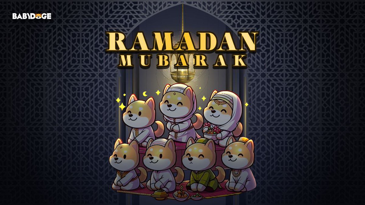 PAWSBabyDoge's tweet photo. 🌙 Ramadan Mubarak, BabyDoge Fam! 🐶

Ramadan is about patience, reflection, and giving—just like stacking PAWS rewards over time! May this month bring blessings, strength, and prosperity to you and your loved ones!🧡 https://t.co/TWrGmSzIMV