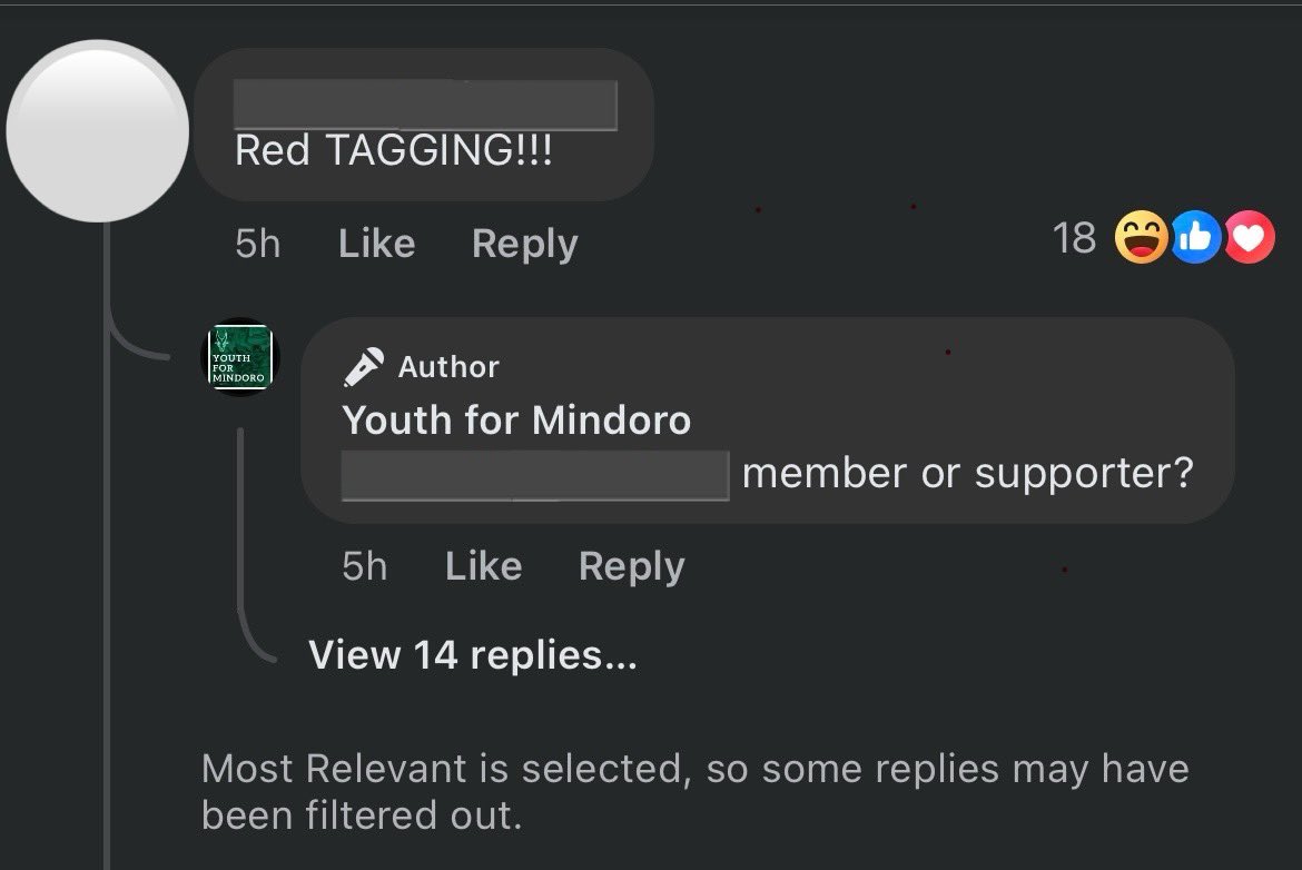 yung humanitarian mission ng <a href="/KarapatanST/">Karapatan Timog Katagalugan</a> na nasa mindoro ngayon ay hina-harass ng afp at nireredtag ng mga pages na pakawala ng lokal na gobyernong abusado. sobrang nakakagalit. ano bang pakatagutago niyo dyan at ayaw niyong makamusta yung mga lokal na mamamayan?

#DefendMindoro