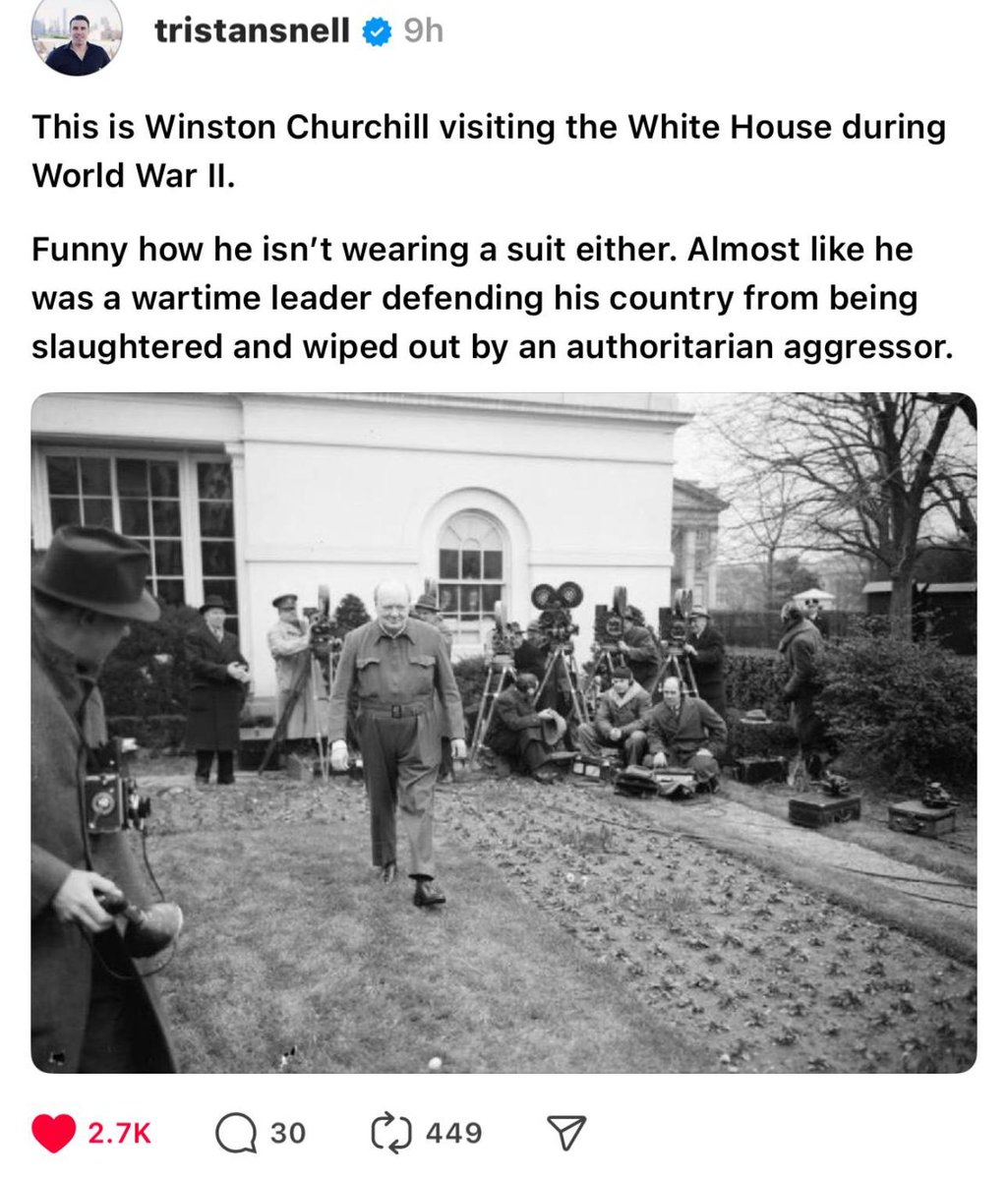 <a href="/nexta_tv/">NEXTA</a> Winston Churchill did not wear a suit for the same reasons.