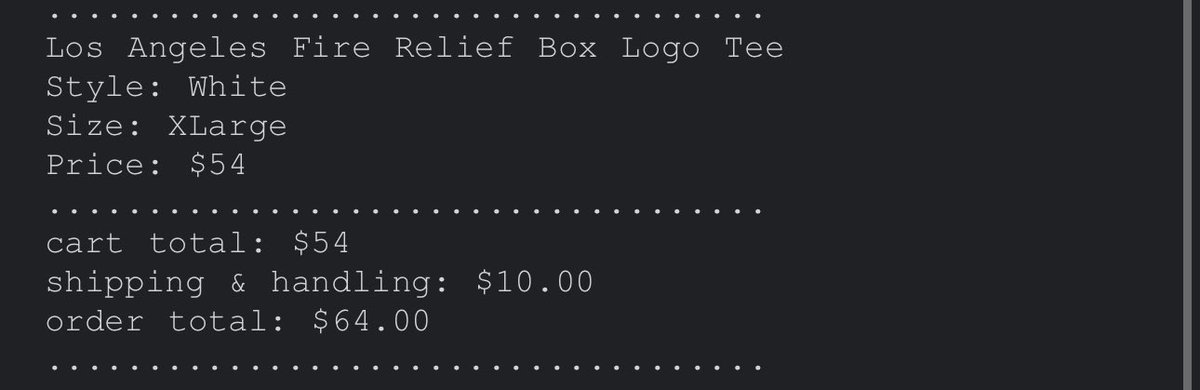 Los Box Teeですが、130着ほど発送されました。キャンセル要因は把握しておりますので、次回以降改善して参ります。在庫余れば、定価＋代行費程度でお譲りできるかと思います。引き続き宜しくお願い致します。