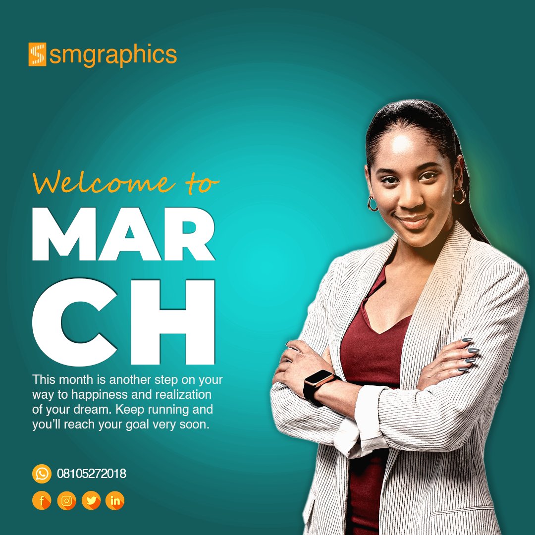 sumerslim's tweet image. Welcome to the month of forward ever🥰🤗

#slimmichaelgraphics #graphicdesign #graphicdesigner  #graphics #advertisement #businessmen #school #idcard  #corporate #trending #viral #newmonth #march