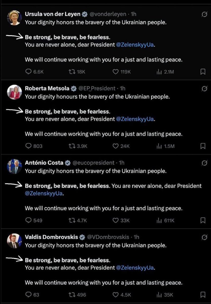 PMunozIturrieta's tweet image. Todos los políticos globalistas publicaron exactamente el mismo mensaje. ¿Quién los controla?