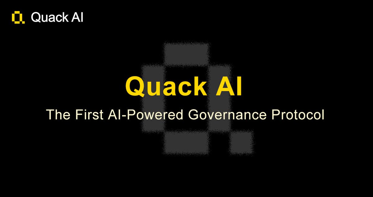 QuackAI_AI's tweet image. Quack AI: Fixing Broken DAOs with AI-Powered Governance
DAOs promised decentralization, but reality? Low participation, slow votes, and whale control.
Quack AI changes the game:
🦾 AI-driven governance for faster, unbiased decisions
⚡️ Real-time execution—no more delays
📊…
