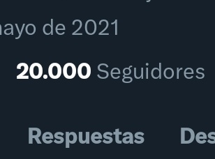 20k 🥹❤️
Gracias por el apoyo por aquí, se les quiere 🫶
Pronto haré sorteo 🙂🙌