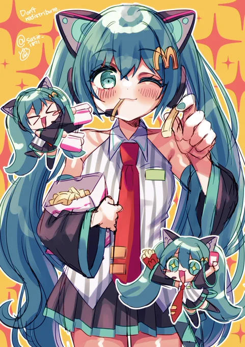 シャカシャカポテトなミクさんwip 