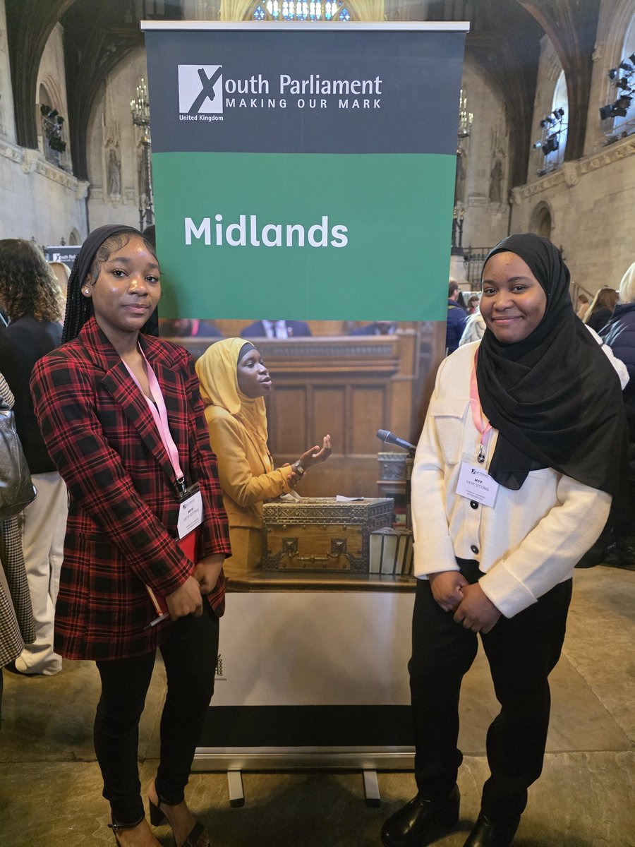 Yesterday, our incredible Sandwell MYPs, Ayyat and Angela, had the amazing opportunity to speak at the House of Commons! They represented young people’s voices with passion and dedication. Proud to see them making a difference! #YouthVoice #UKYouthParliament #SandwellMYPs
