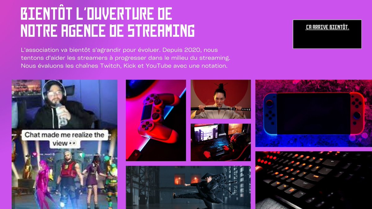 AssociationLCDS's tweet image. 🚨Alerte aux | #streamers

Nous sommes ravis d'annoncer que notre agence ouvrira bientôt 
ses portes ! ✨

Nous recherchons des streamers et streameuses gaming pour entrée dans notre agence..

Pour le moment envoyez-nous vos chaînes Twitch, Kick ou YouTube..
#twitch #stream #game