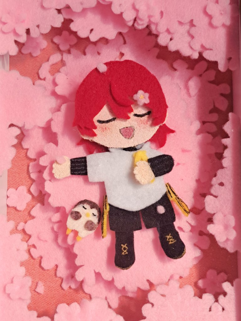 #みやびじゅつ 
第一次用不織布做，我努力了🥹