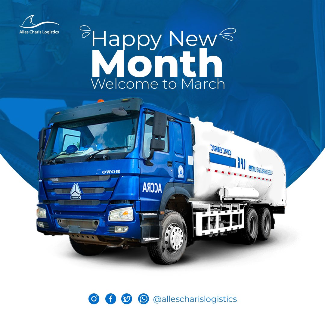 AllesLogistics's tweet photo. Welcome to the month of March, we are excited and can't wait to serve you better this new month.
#happynewmonth #allescharislogistics https://t.co/0DpMEOIiLy