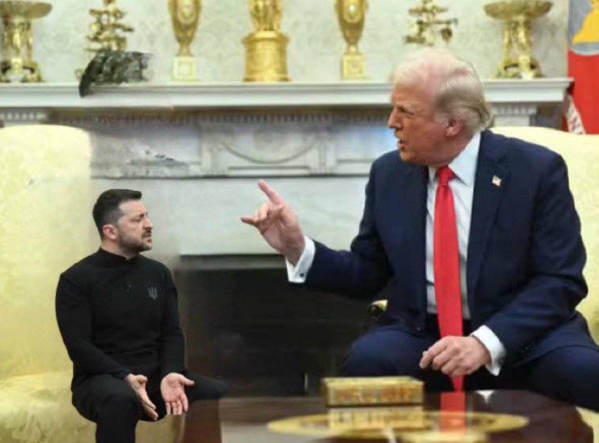 L4UR3N7's tweet image. 🚨Que s’est-il passé hier dans le Bureau ovale entre Trump, Zelensky et Vance ?

Beaucoup semblent perdus, alors je me permets d’apporter mon analyse et quelques précisions.

D’abord, soyons clairs : c’était du théâtre, de la pure télé-réalité. Trump a profité de la bêtise de…