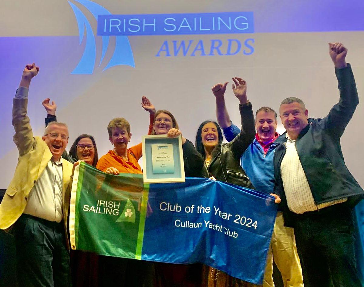 Congratulations <a href="/cullaunsailing/">Cullaun Sailing Club</a> which has been named Sailing Club of the year at this year's <a href="/Irish_Sailing/">Irish Sailing</a>  Awards held in Dublin last night. 

Commodore Jim O Sullivan accepted the award on behalf of all the hard working volunteers.

Well done all...