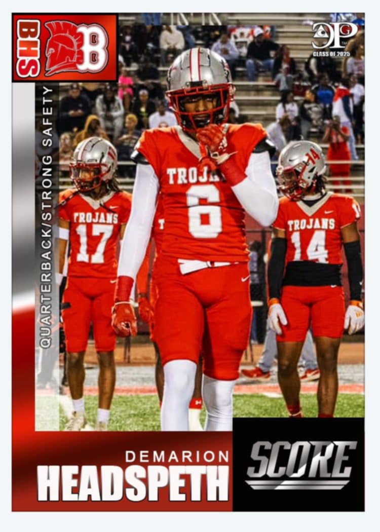 Eugene Davis All-Region Offensive linemen and Demarion Headspeth Athlete.